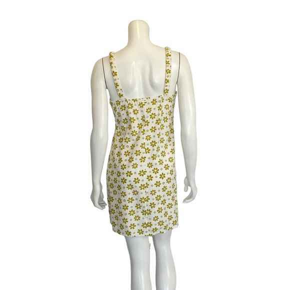 Billabong | Women's Green and White Floral Print Mini Dress | Size: M - Picture 7 of 9